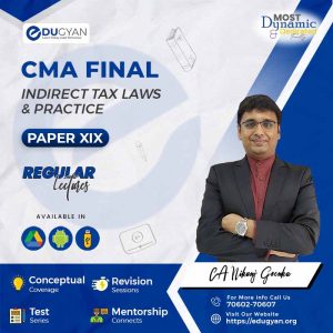 CMA Final Indirect Tax Laws & Practices By CA Nikunj Goenka