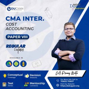 CMA Inter Cost & Management Accounting By CA Pranay Mehta (2022 Syllabus)