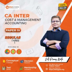 CA Inter Cost & Management Accounting By CA Pranay Mehta (English) (New Syllabus)