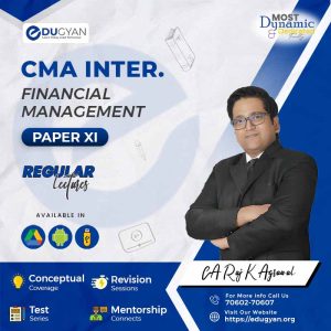 CMA Inter Financial Management (FM) By CA Raj K Agrawal (2022 Syllabus)