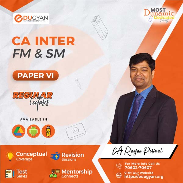 CA Inter Financial Management & Strategic Management (FM-SM) By CA Ranjan Periwal & CA Mayank Saraf (New Syllabus)