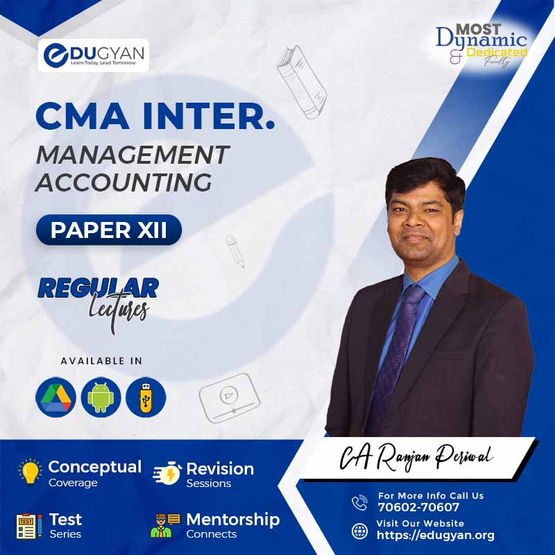 CMA Inter Management Accounting By CA Ranjan Periwal (New Syllabus)