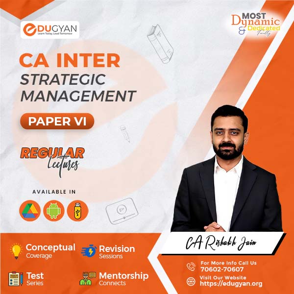 CA Inter Strategic Management (SM) By CA Rishabh Jain (New Syllabus)