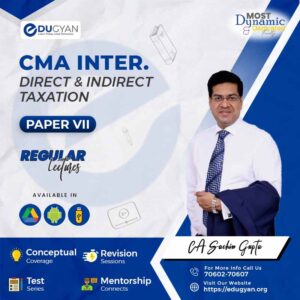 CMA Inter Taxation (DT & IDT) By CA Sachin Gupta (2022 Syllabus)
