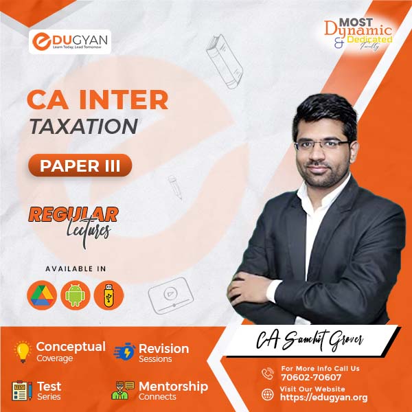 CA Inter Taxation (Income Tax+ GST) By CA Sanchit Grover