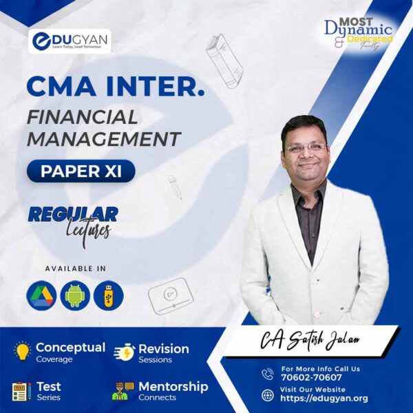 CMA Inter Financial Management (FM) By CA Satish Jalan