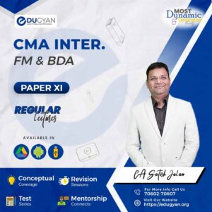 CMA Inter Financial Management & Business Data Analytics (FM & BDA) By CA Satish Jalan & CA Satish Sureka