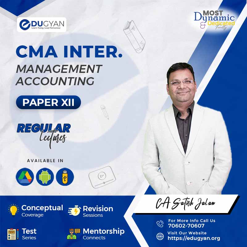 CMA Inter Management Accounting By CA Satish Jalan (2022 Syllabus)
