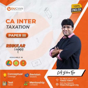 CA Inter Income Tax By CA Punarvas Jayakumar