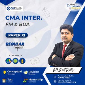 CMA Inter Financial Management & Business Data Analytics By CMA Sumit Rastogi