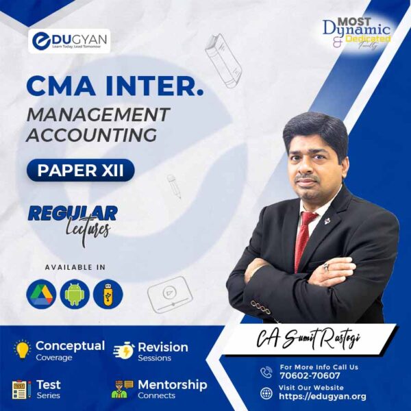 CMA Inter Management Accounting By CMA Sumit Rastogi