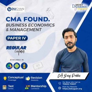 CMA Foundation Fundamentals of Business Economics & Management By Prof Suraj Poddar