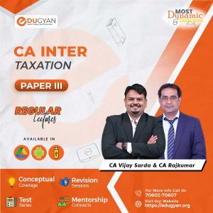 CA Inter Taxation By CA Vijay Sarda & CA Rajkumar (New Syllabus)