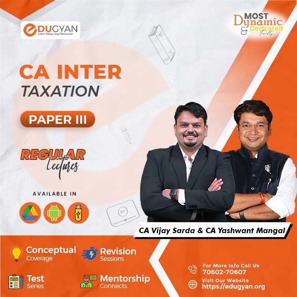 CA Inter Taxation Combo By CA Vijay Sarda & CA Yashvant Mangal (New Syllabus)