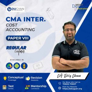 CMA Inter Cost & Management Accounting By CS Dilip Chenani (2022 Syllabus)