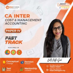 CA Inter Cost & Management Accounting Fastrack By CA Kriti Goel (English) (New Syllabus)