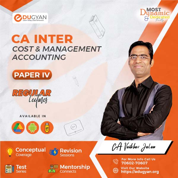 CA Inter Cost & Management Accounting By CA Vaibhav Jalan (New Syllabus)