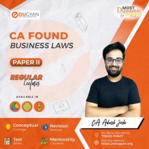 CA Foundation Business Laws By CA Adarsh Joshi (New Syllabus)