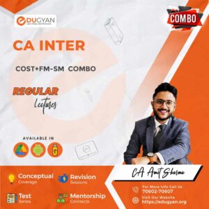 CA Inter Cost & FM-SM Exam Oriented Combo By CA Amit Sharma (New Syllabus)
