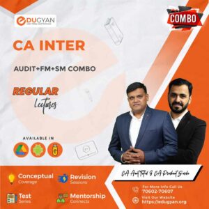 CA Inter Audit,FM & SM Combo By CA Amit Tated & CA Prashant Sarda (New Syllabus)