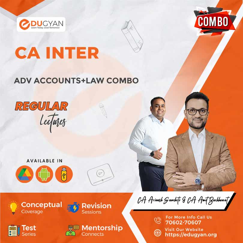 CA Inter Adv Accounts & Law Combo By CA Avinash Sancheti & CA Amit Bachhawat (New Syllabus)
