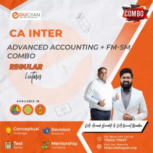 CA Inter Advanced Accounting + FM-SM Combo By CA Avinash Sancheti & CA Navneet Mundhra (New Syllabus)