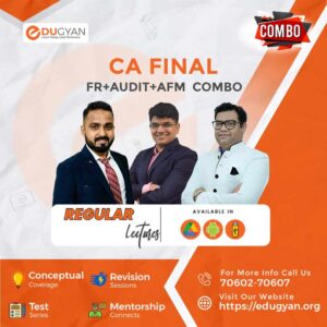 CA Final FR, Audit & AFM Combo By CA Jai Chawla, CA Ravi Taori & CA Pavan Karrmele (New Syllabus)