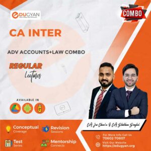 CA Inter Adv Account & Law Exam Oriented Combo By CA Jai Chawla & CA Shubham Singhal (New Syllabus)