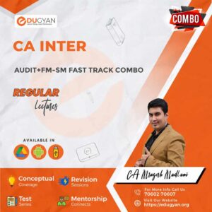 CA Inter FM-SM & Audit Fast Track Combo By CA Mrugesh Madlani (New Syllabus)