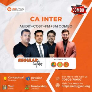 CA Inter Cost, Audit & FM-SM Combo By CA Pankaj Garg, CA Aditya Jain, CIMA Siddhant Sonthalia & CA Rajat Jain (New Syllabus)