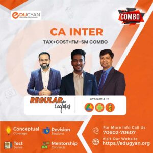 CA Inter Tax+Cost+FM-SM Combo By CA Ranjan Periwal, CA Mayank Saraf & CA Bhanwar Borana (New Syllabus)
