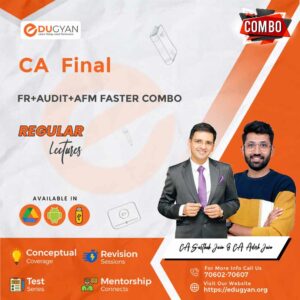 CA Final FR, AFM & Audit Faster Combo By CA Sarthak Jain & CA Adish Jain (New Syllabus)