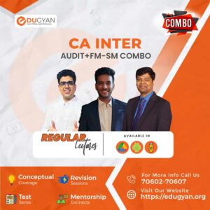 CA Inter Audit & FM-SM Combo By CA Shubham Keswani, CA Ranjan Periwal & CA Mayank Saraf (New Syllabus)