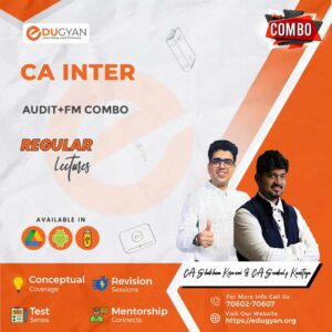 CA Inter Audit & FM Combo By CA Shubham Keswani & CA Sankalp Kanstiya (New Syllabus)
