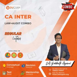 CA Inter Law & Audit Combo By CA Siddharth Agarwal (New Syllabus)