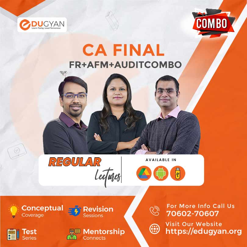 CA Final FR+AFM+Audit Combo By CA Suraj Lakhotia, CA Pradnya Mundada & CFA Sriram Somayajula (English) (New Syllabus)