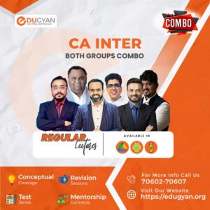 CA Inter Both Group Combo (Except SM) By CA Rajkumar, CA Sankalp Kanstiya, CA Zubair Khan, CA Shubham Keswani, CA Amit Popli & CA Bhanwar Borana (New Syllabus)
