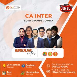 CA Inter Both Group Combo (Except SM) By CA Vishal Bhattad, CA Sankalp Kanstiya, CA Zubair Khan, CA Shubham Keswani, CA Ankita Bora & CA Bhanwar Borana (New Syllabus)