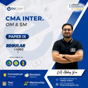 CMA Inter OM & SM By CMA Akshay Sen