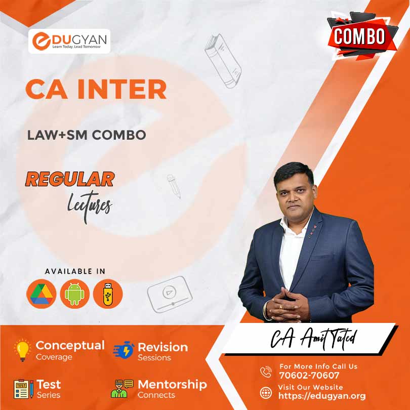CA Inter Law & SM Combo By CA Amit Tated (New Syllabus)