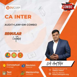 CA Inter Audit, Law & SM Combo By CA Amit Tated (New Syllabus)