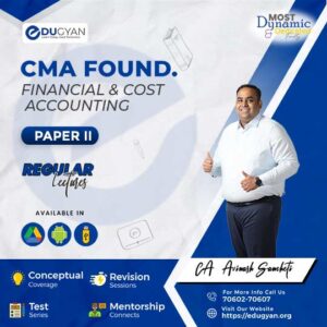 CMA Foundation Accounting By CA Avinash Sancheti (New Syllabus)