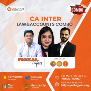 CA Inter Law & Accounts Combo By CA CS Mohit Agarwal, CA CS Divya Agarwal & CA Ankur Agarwal (New Syllabus)