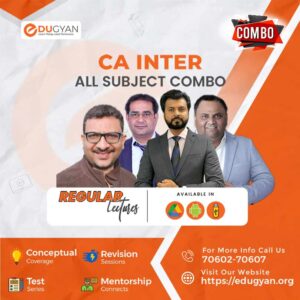 CA Inter Group-I All Subject Combo By CA Parveen Sharma, CA Amit Popli, CA Rajkumar & CA Aarish Khan (For Nov 2024 & Onwards)