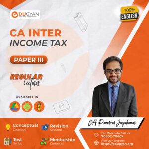 CA Inter Income Tax By CA Punarvas Jayakumar (English) (New Syllabus)