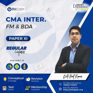 CMA Inter Financial Management And Business Data Analytics (FMBDA) By Prof Vinit Kumar (2022 Syllabus)
