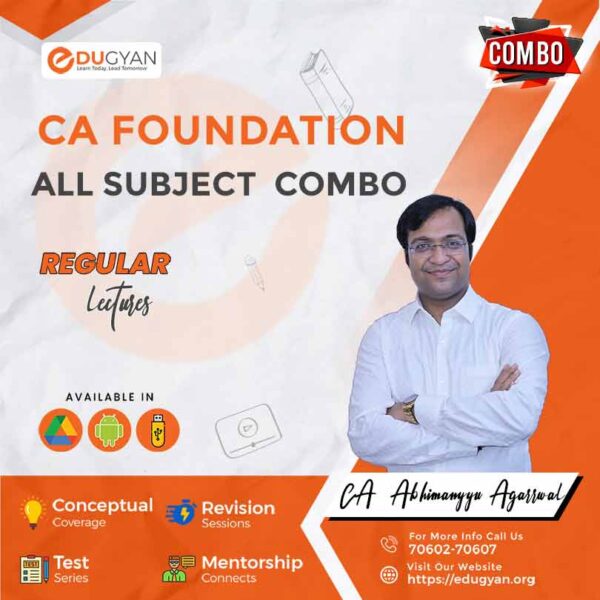 CA Foundation All Subjects Combo By Abhimanyyu Agarrwal Classes (New Syllabus)