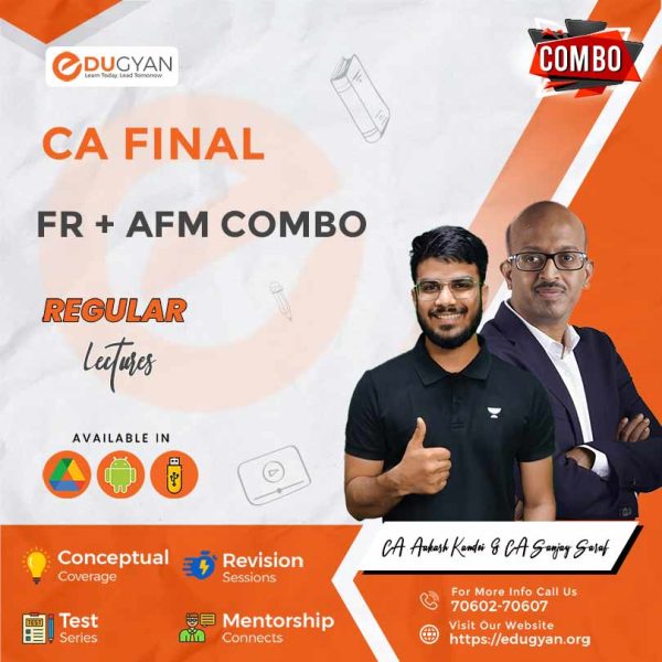 CA Final FR & AFM Combo By CA Aakash Kandoi & CA Sanjay Saraf (For May 2025 & Onwards)