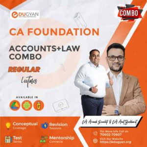 CA Foundation Accounts & Law Combo By CA Avinash Sancheti & CA Amit Bachhawat (New Syllabus)