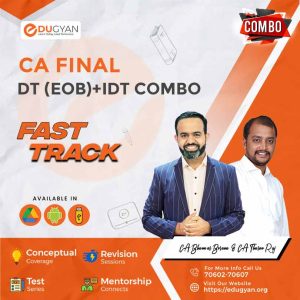 CA Final DT (EOB) & IDT (Fast Track) Combo By CA Bhanwar Borana & CA Tharun Raj (English) (New Syllabus)